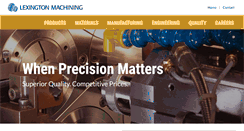 Desktop Screenshot of lexingtonmachining.com