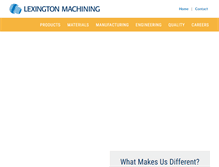 Tablet Screenshot of lexingtonmachining.com
